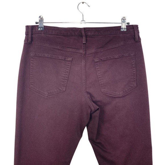 Ava & Viv Women's Deep Burgundy Straight Leg Jeans - Picture 4 of 10
